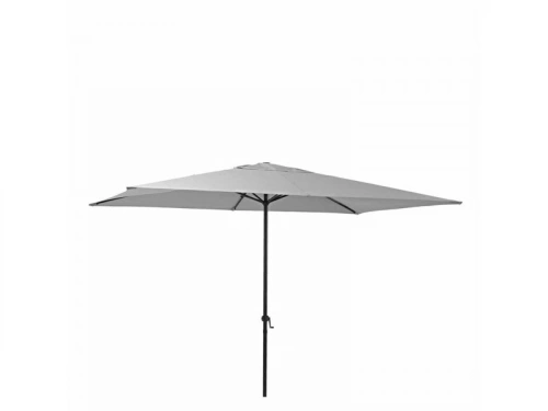 Parasol Pied Central Polar Gris Rectangulaire, L.300 X L.194 Cm