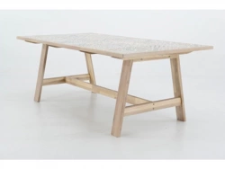 Table De Repas Soho Heritage Rectangulaire Gris 6 Personnes