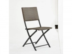 Chaise De Jardin En Acier Bistro Zena Brun