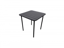 Table De Repas Café Carrée Anthracite 2 Personnes