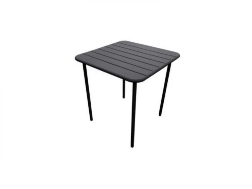 Table De Repas Café Carrée Anthracite 2 Personnes