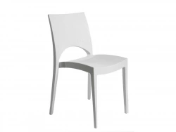 Chaise De Jardin En Résine Paris Greenpol Blanc