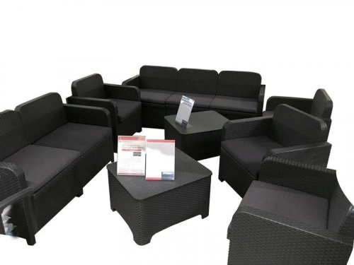 Coussin D'Assise De Chaise/Fauteuil Feria, Gris Anthracite L.57 X H.5 Cm