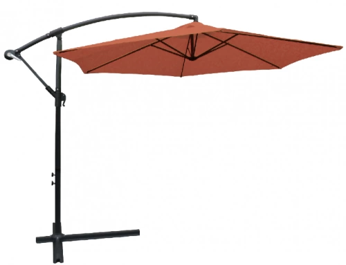 Parasol déporté rond COLLIOURE  - Terre cuite