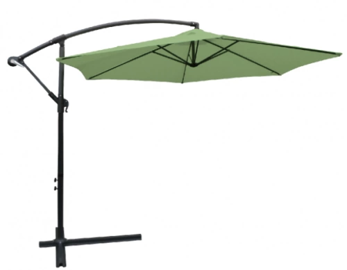Parasol déporté rond COLLIOURE  - Vert amande