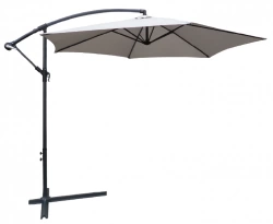Parasol déporté rond COLLIOURE  - Gris