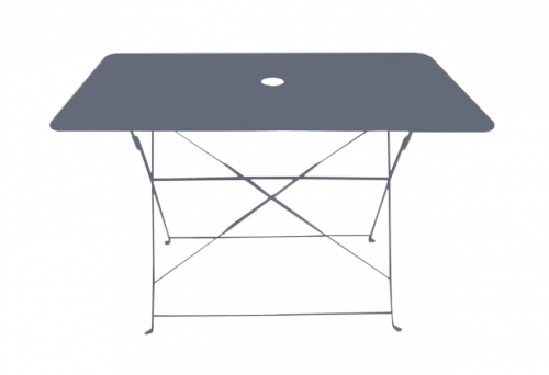 Table rectangulaire d'extérieur pliante Bistro en acier - Gris