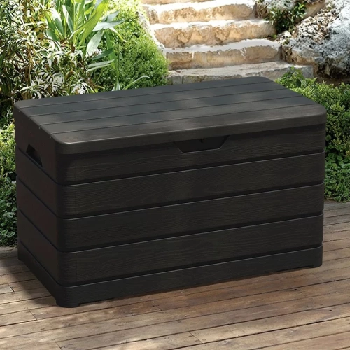 Coffre de jardin en résine 320 kg – 152 cm - DOLOMITI 640L Anthracite