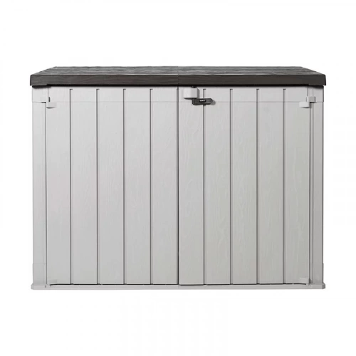 Coffre de jardin multifonctions - Storaway PLUS 2XL – 2270L - Taupe et Marron