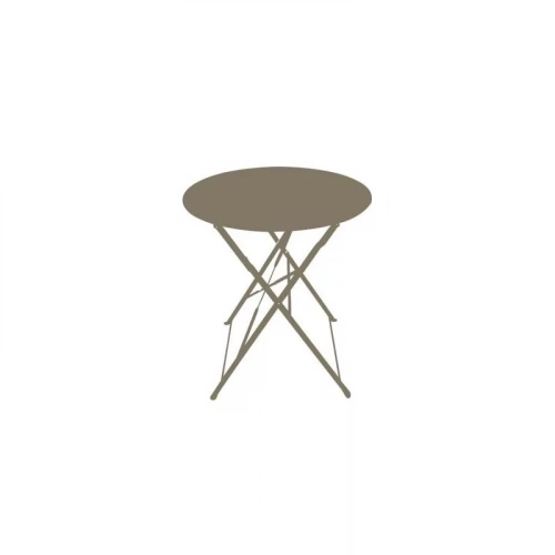 Table ronde pliante en acier Ø60 cm