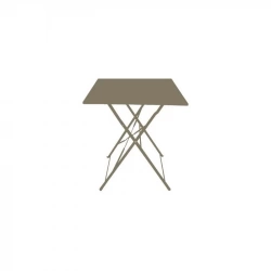 Table carrée pliante en acier 60 x 60 cm