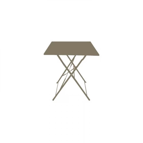 Table carrée pliante en acier 60 x 60 cm