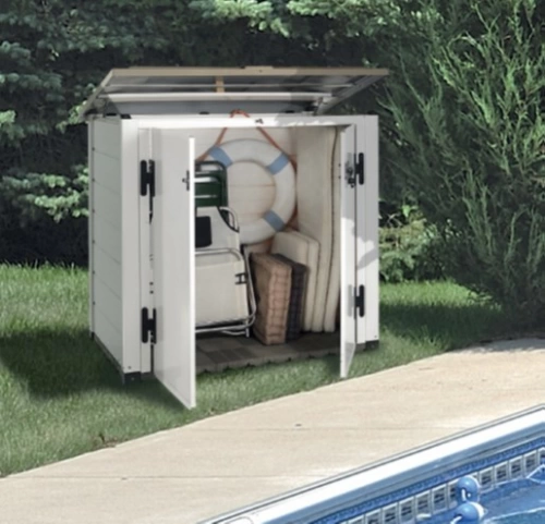 Coffre de Jardin BOX EVO 100 – 1 005 L – Résine et Toit ABS – Avec Plancher