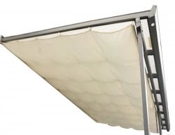 Rideau d'ombrage pour toit terasse 2,85 x 4,25 m - 12,11 m2