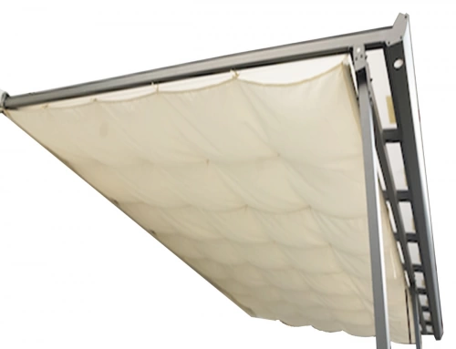 Rideau d'ombrage pour toit terasse 2,85 x 4,25 m - 12,11 m2