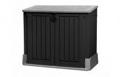 Coffre de jardin Itout midi gris clair  noir - 845 L