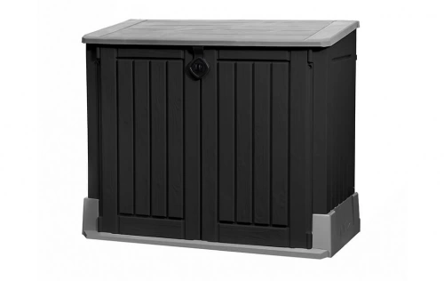 Coffre de jardin Itout midi gris clair  noir - 845 L