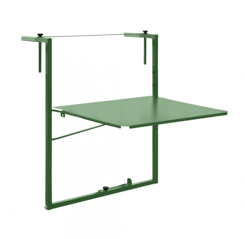 Table de balcon réglable Soléa - 55x45 cm - vert pâle