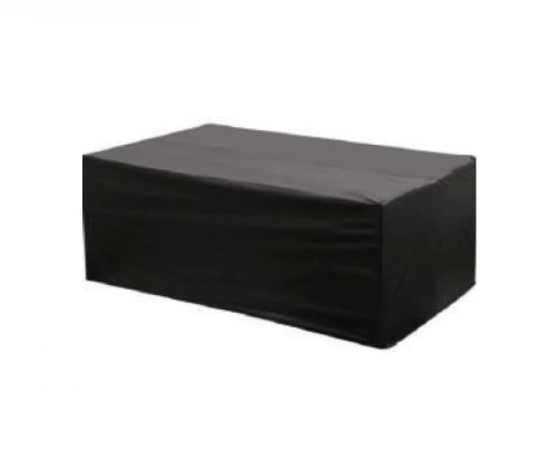 Housse imperméable pour table rectangulaire - FUNDAS - tissu noir ou gris foncé - imperméable - 240x110 cm