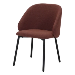 Chaise tapissée avec un style contemporain - modèle 002 - argile