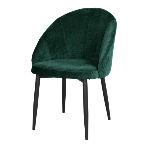 Chaise tapissée avec un style Mid Century - modèle 006 - vert