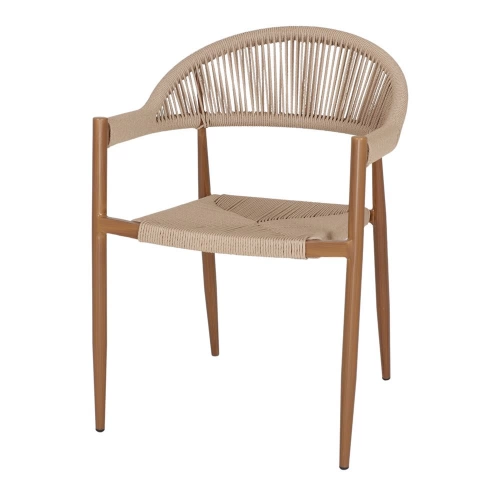 Chaise d’extérieur avec un style méditerranéen - modèle 019 - naturel