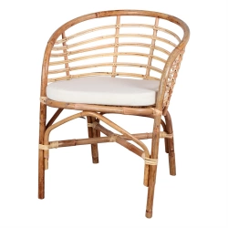 Chaise en rotin avec un style nordique - modèle 025 - naturel
