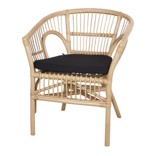 Chaise en rotin naturel avec un style Bistrot - modèle 028 - naturel