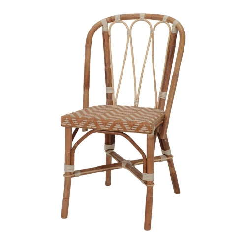 Chaise en rotin avec un style bistrot - modèle 037 - curry