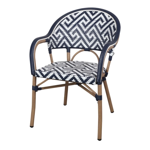 Chaise d’extérieur avec un style bistrot - modèle 058 - bleu