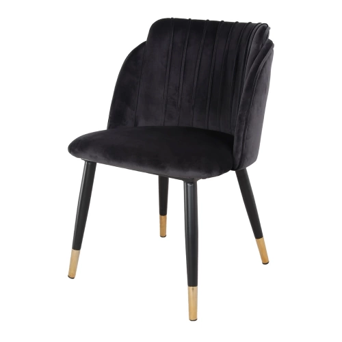 Chaise tapissée avec un style contemporain - modèle 061 - noir
