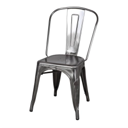 Chaise en métal avec un style industriel - modèle 062 - métal vernis