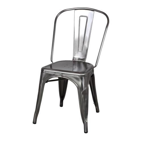 Chaise en métal avec un style industriel - modèle 062 - métal vernis