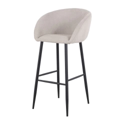 Tabouret haut tapissé avec un style contemporain - modèle 063 - beige