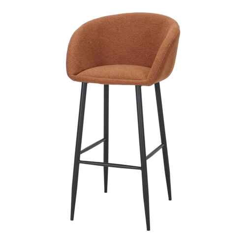 Tabouret haut tapissé avec un style contemporain - modèle 063 - citrouille