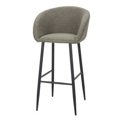 Tabouret haut tapissé avec un style contemporain - modèle 063 - vert olive