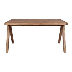 Table de salle à manger en bois avec un style méditerranéen - modèle 087 - 148 cm