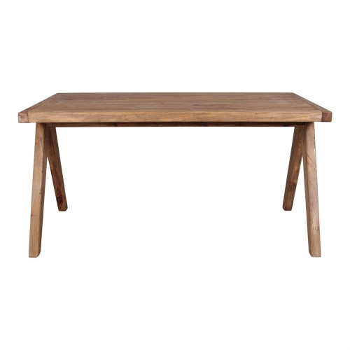 Table de salle à manger en bois avec un style méditerranéen - modèle 087 - 148 cm