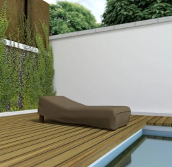 Housse de protection en polyester pour chaise longue - 200 x 80 x 40 cm - 90 g/m2
