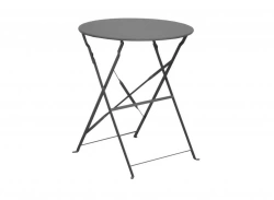 Guéridon Cuba rond - 60 cm de diamètre - gris