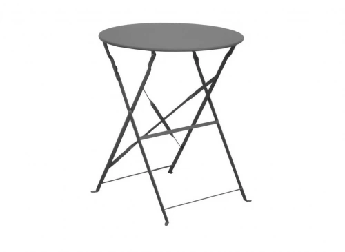 Guéridon Cuba rond - 60 cm de diamètre - gris