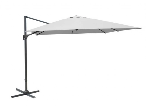 Parasol déporté inclinable NH - 300 x 400 cm - Toile blanche