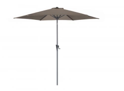 Parasol 300 cm - manivelle - Gris / taupe