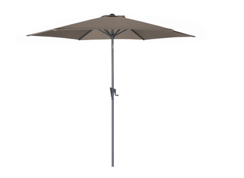 Parasol 300 cm - manivelle - Gris / taupe