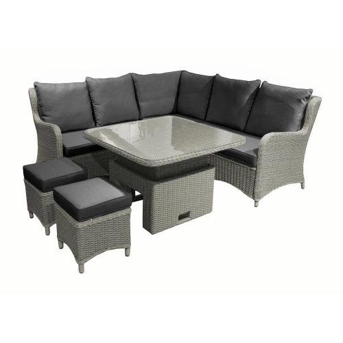 Salon De Jardin Toulon - Alu/Resine - Grey/Gris