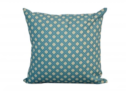 Coussin déhoussable exterieur décor Motif Graphique rond vert 45 x 45 cm