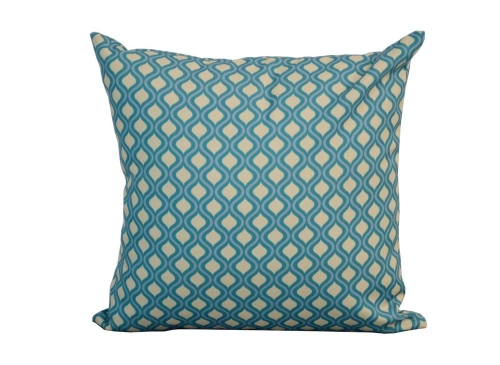 Coussin déhoussable exterieur décor Motif Graphique rond vert 45 x 45 cm