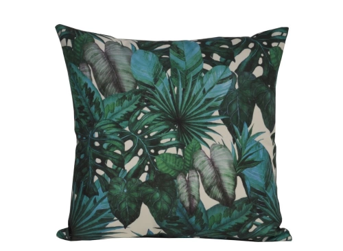 Coussin déhoussable exterieur décor Motif Imprimé jungle 45 x 45 cm