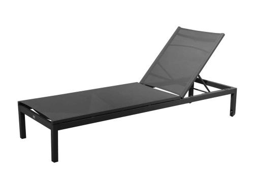 Lit de soleil de jardin Théma - graphite/gris 207 x 106 x 64 cm