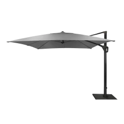 Parasol déporté Elios FULL LED alu/novasun - chiné clair 3 x 3 m